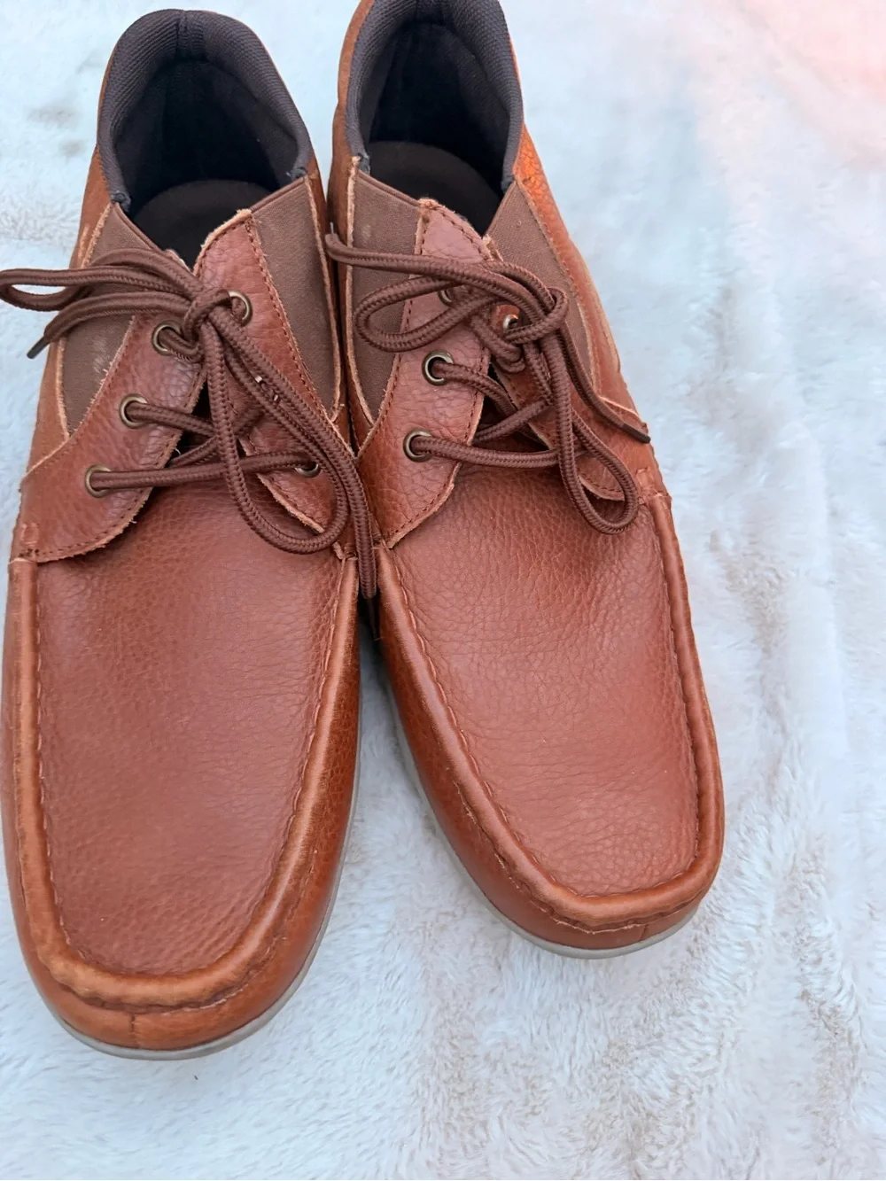 Roper Men's Chestnut Brown Leather Chukka Boots